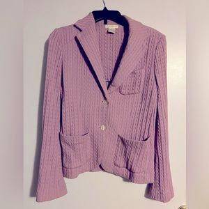 Vintage Worthington cable knit sweater jacket